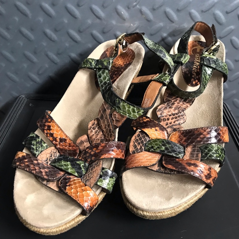 Earthies leather sandals 7.5. Great condition, worn a few times. Corsica green. - Picture 7 of 7